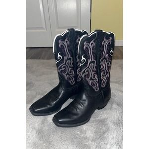 Justin Leather Cowboy Boots